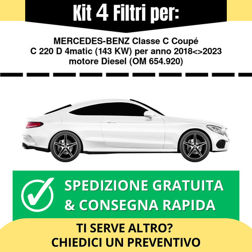 Kit tagliando filtri per - 4,
