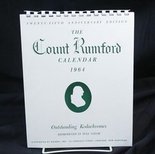 Calendario Conte Rumford 1964