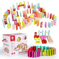 Set Domino in Legno con Orsi e