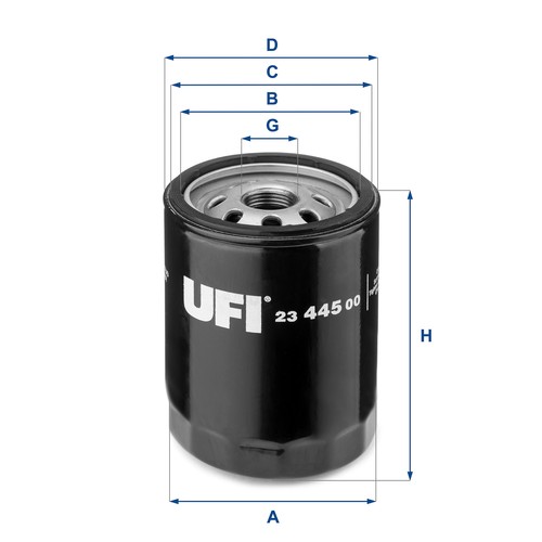 Filtro olio ufi 445 per - 23.445.00,