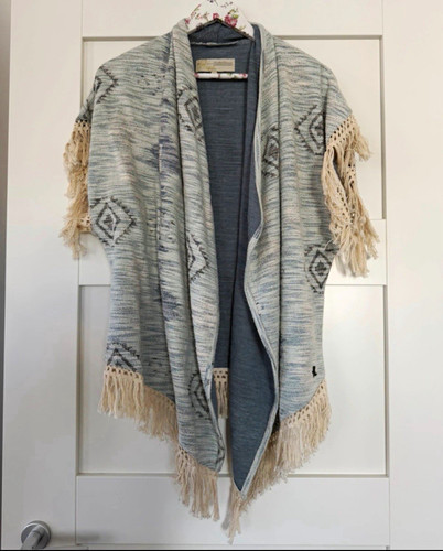 Poncho mogul con frange - poncho,