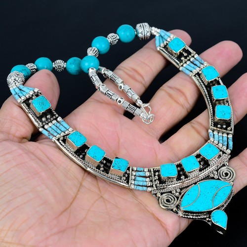 Collana turchese fatta mano - a,