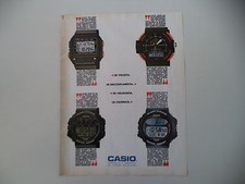 advertising Pubblicità 1989 OROLOGI CASIO BM 100 W/DGW 30/CGW 50/ARW 320