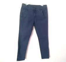PANTALONI BLU DONNA MARCA BENETTON TAGLIA 40  ABBIGLIAMENTO DONNA ITALIA