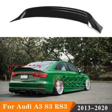 SPOILER POSTERIORE TETTO PER AUDI A3 S3 RS3 8V 4 PORTE BERLINA 2013-20 RT STILE