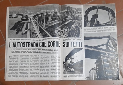 Ritaglio giornale genova ponte - ritaglio,
