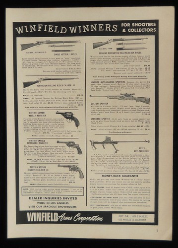 1956 fucili revolvers - 1956, winfield