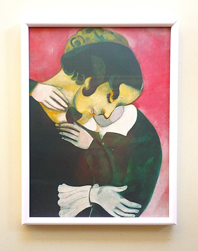 Quadro gli amanti rosa - rosa, di