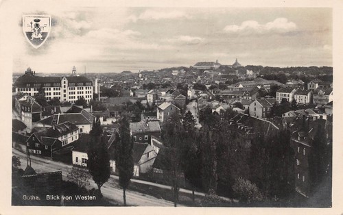 Gotha veduta ovest stemma - gotha, ovest,