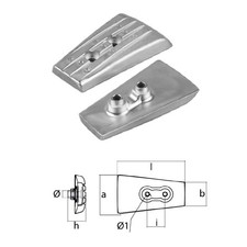 Anodo Volvo Penta Piastrina