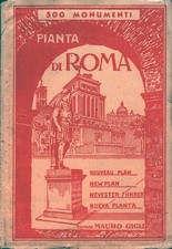 Pianta di Roma 500 monumenti di AA.VV. ed. Mauro Gigli