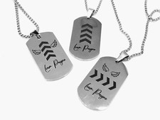 COLLANA CIONDOLO LIAM PAYNE TARGHETTA MILITARE ONE DIRECTION