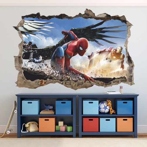 Adesivo murale spiderman - murale, 3d