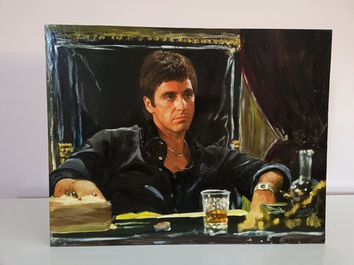 Dipinto ritratto pacino - al,