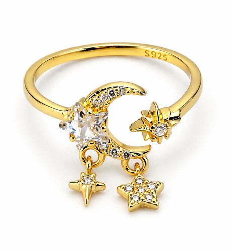 Anello regolabile jcc dorato - anello,
