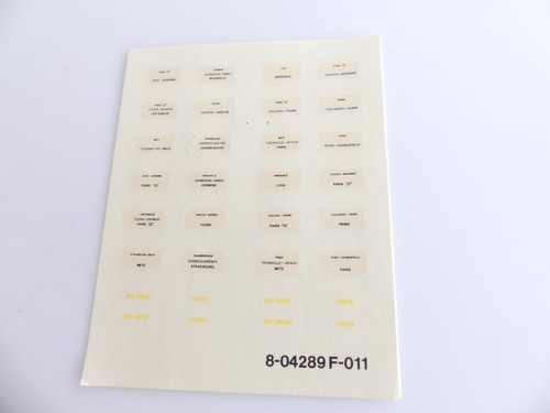 Roco detaillage plaque - ho,