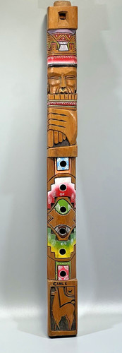 Flauto legno intagliato - in,