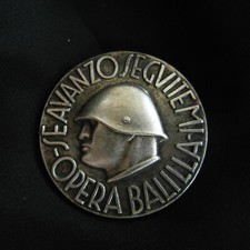SPILLA  MUSSOLINI  WWII  F.M LORIORI E CASTELLI  SE AVANZO SEGUITEMI 38mm