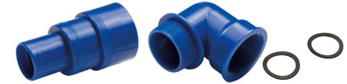 Kit bocchettone plastica - plastica, x