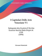 I Capitolari Delle Arte