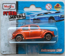 Maisto VW Volkswagen Maggiolino Beetle 1300 rame metallizzato nuovo/confezione originale auto d'epoca