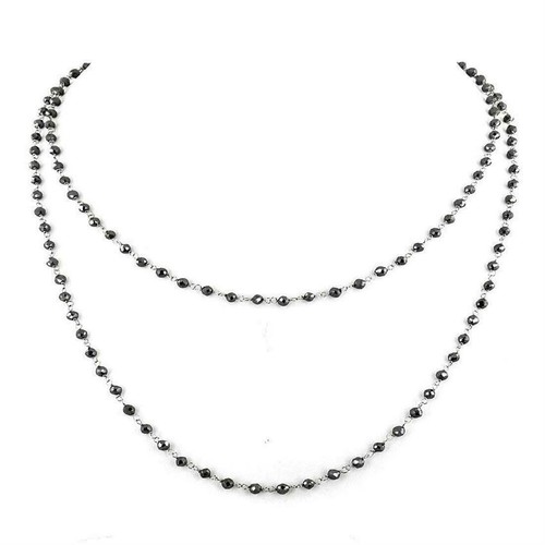 Collana con catena diamanti - di,