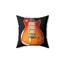 Cuscino KISS Ace Frehley Gibson Les Paul filato poliestere cuscino quadrato regalo