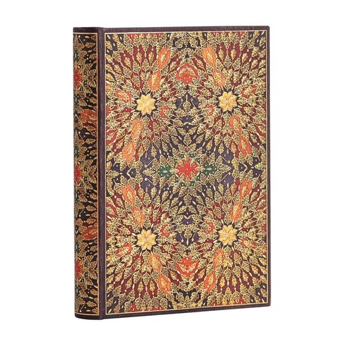 Diario righe fiori fuoco - a,