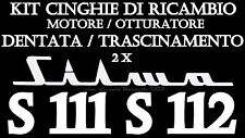 ★KIT CINGHIE DI RICAMBIO 2x PROIETTORE SILMA S 111 S 112 (TONDA E DENTATA)NUOVE★