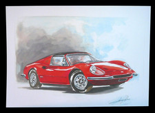 disegno stampa auto FERRARI