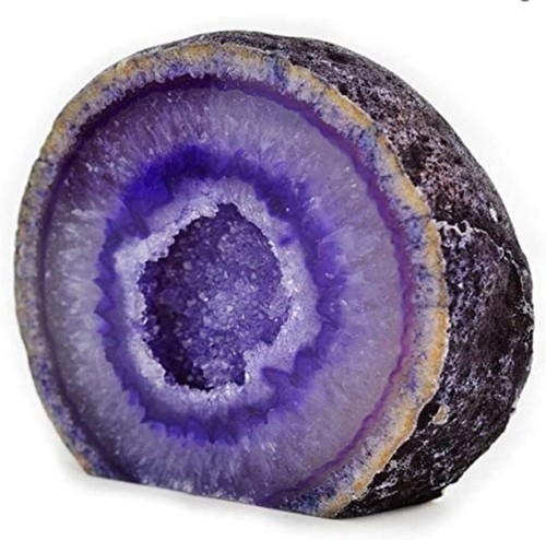 Geode agata viola pezzo - geode,