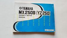 YAMAHA MX 250 B (YZ 250)  1974-75 manuale uso originale INGLESE owner's manual