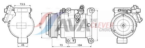 Compressore climatizzatore per - compressore,