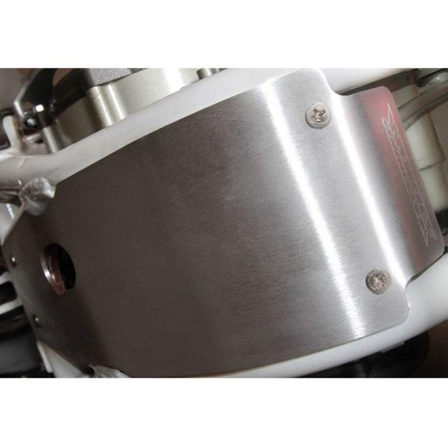 Works connection skid plate - connection,