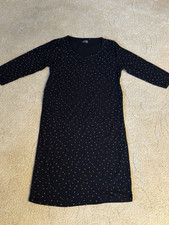 Abito prenatale prenatale manica ritagliata bianco e nero taglia XL elasticizzato 