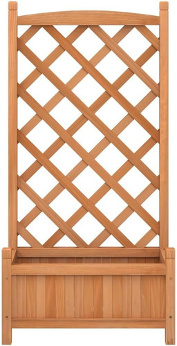 Fioriera legno naturale con - fioriera,