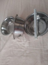 CIOTOLA CANE GATTO ACCIAIO INOX ANTISCIVOLO CIBO ACQUA