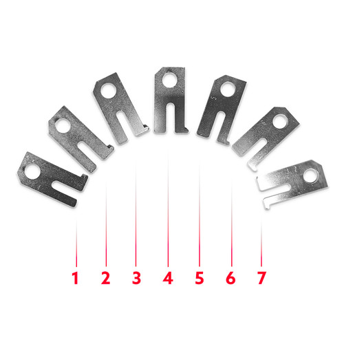 Kit 7pz spessori zincati per