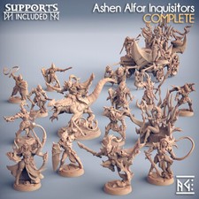 Artisan Guild Miniature D&D/wargames Ashen Alfar Inquisitors in resina 3d print