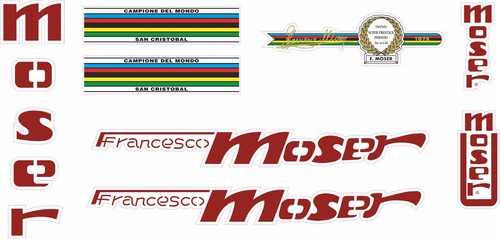 Adesivi telaio moser campione - adesivi,