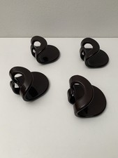 X4 Ganci Appendiabiti Con&Con Design Carlo Bartoli Anni 70 Vintage Made In Italy