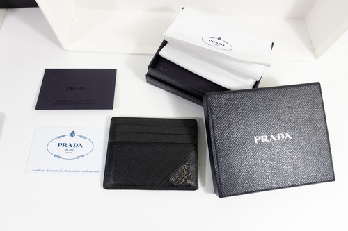 Portacarte prada logo uomo - portacarte,