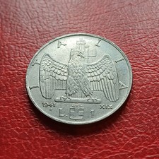 Moneta 1 Lira 1941 Non Comune