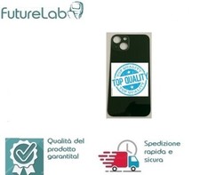 VETRO SCOCCA POSTERIORE BACK COVER IPHONE 13  GREEN VERDE BIG HOLE