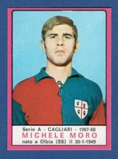 FIGURINA CALCIATORI PANINI 1967/68 REC/REMOVED - MORO - CAGLIARI