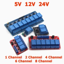 Modulo scheda relè 1/2/4/6/8 canali 5V 12V24V optoaccoppiatore isolamento Arduino Pid