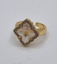 Anello mignolo dorato con - da,