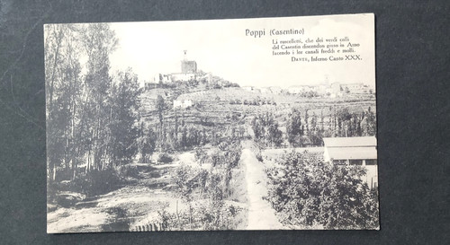 Cartolina poppi casentino - poppi, (casentino