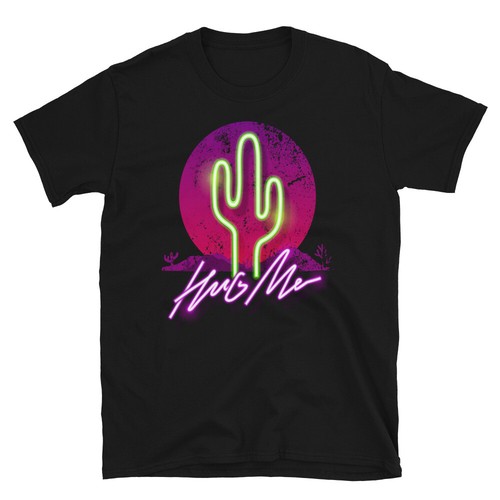 Shirt casual neon cactus - casual,