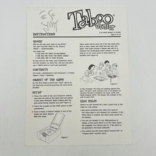 Taboo Junior Istruzioni 2001